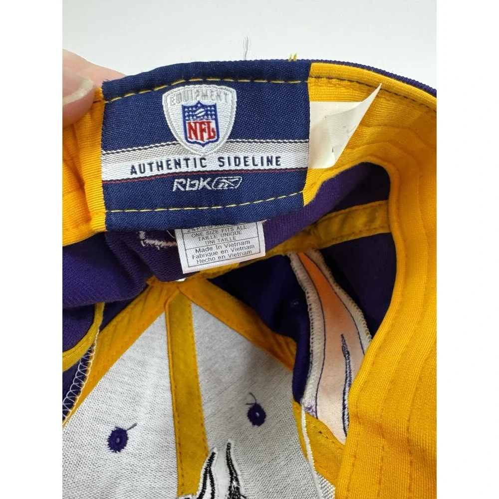 Minnesota Vikings NFL Mens One Size Hat Cap Adjustable Reebok Team NFL - Retro